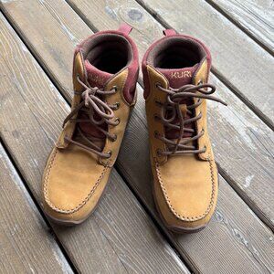 NEW Kuru Quest Hiking Trail Orthotic Boots Golden Wheat Leather Lace up Size